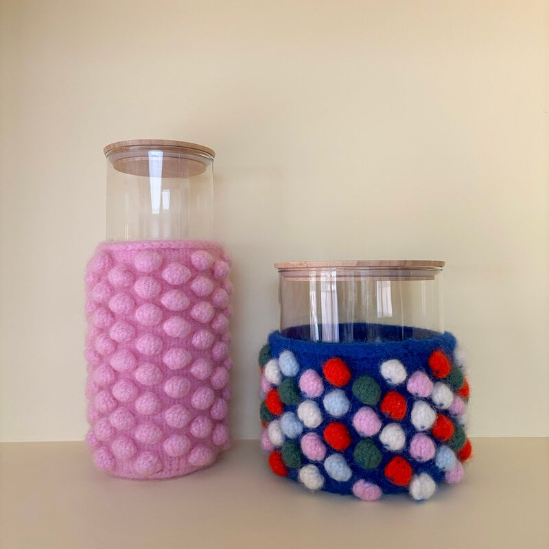 PAKKET IKEA VOORRAADPOT MET NOPPEN, 1KLEUR