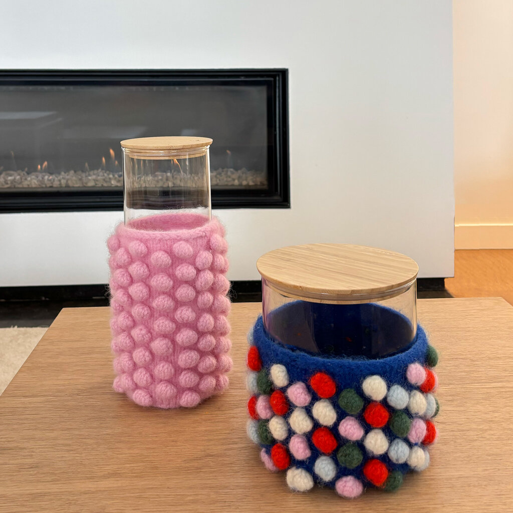 PAKKET  VOORRAADPOT MET NOPPEN, 1KLEUR