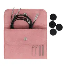 KNITPRO SWIVEL 360° VERW. KABEL SEET 60-100 CM ROZE