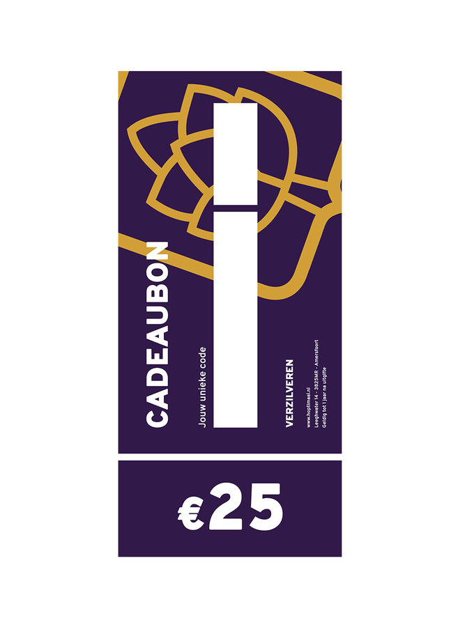 Cadeaubon €25 - Hoptimaal