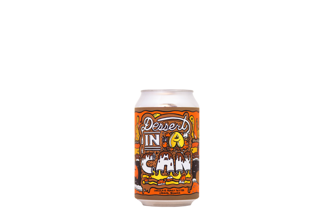 Amundsen Dessert In A Can - Chocolate Peanut Butter Caramel Brownie