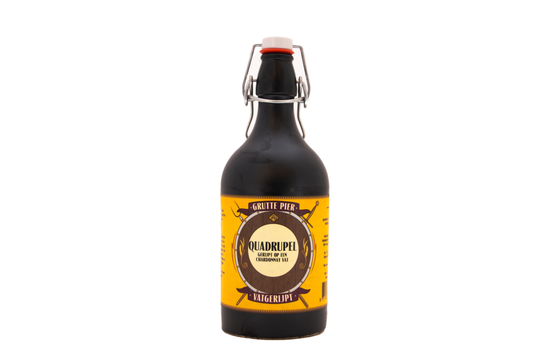 Grutte Pier Vatgerijpt Quadrupel Chardonnay Kruik