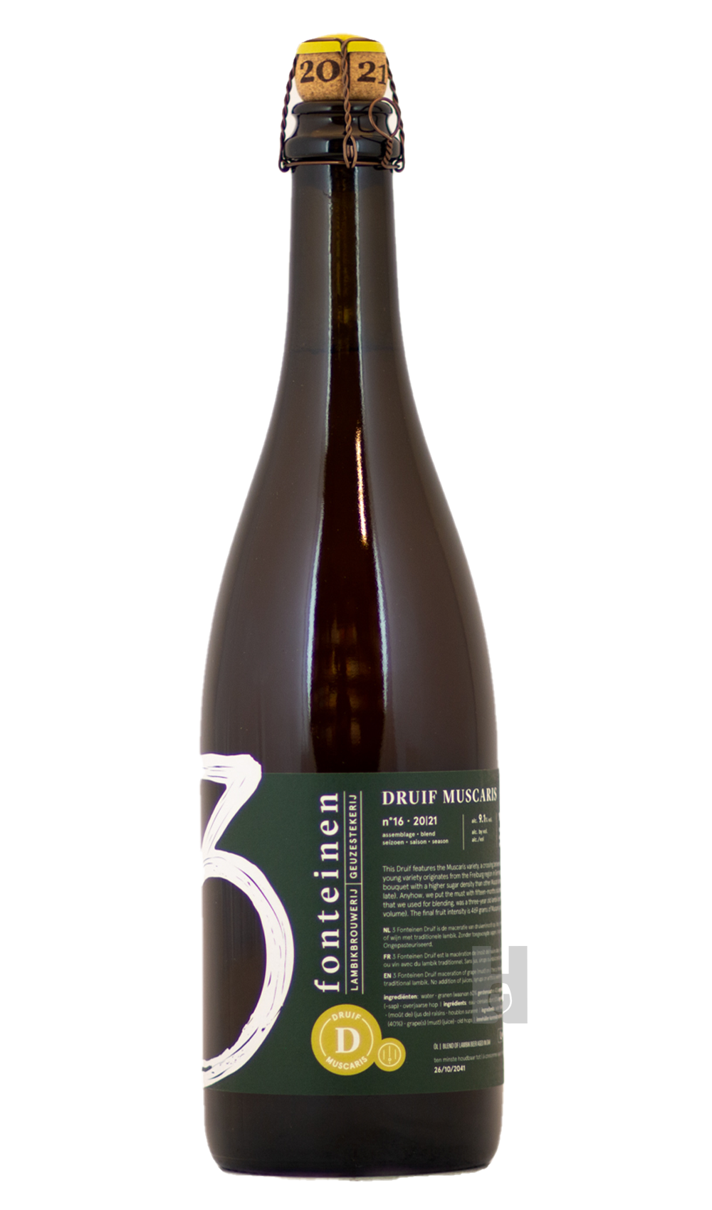3 Fonteinen 3 Fonteinen Druif Muscaris (season 20|21) Blend No. 16