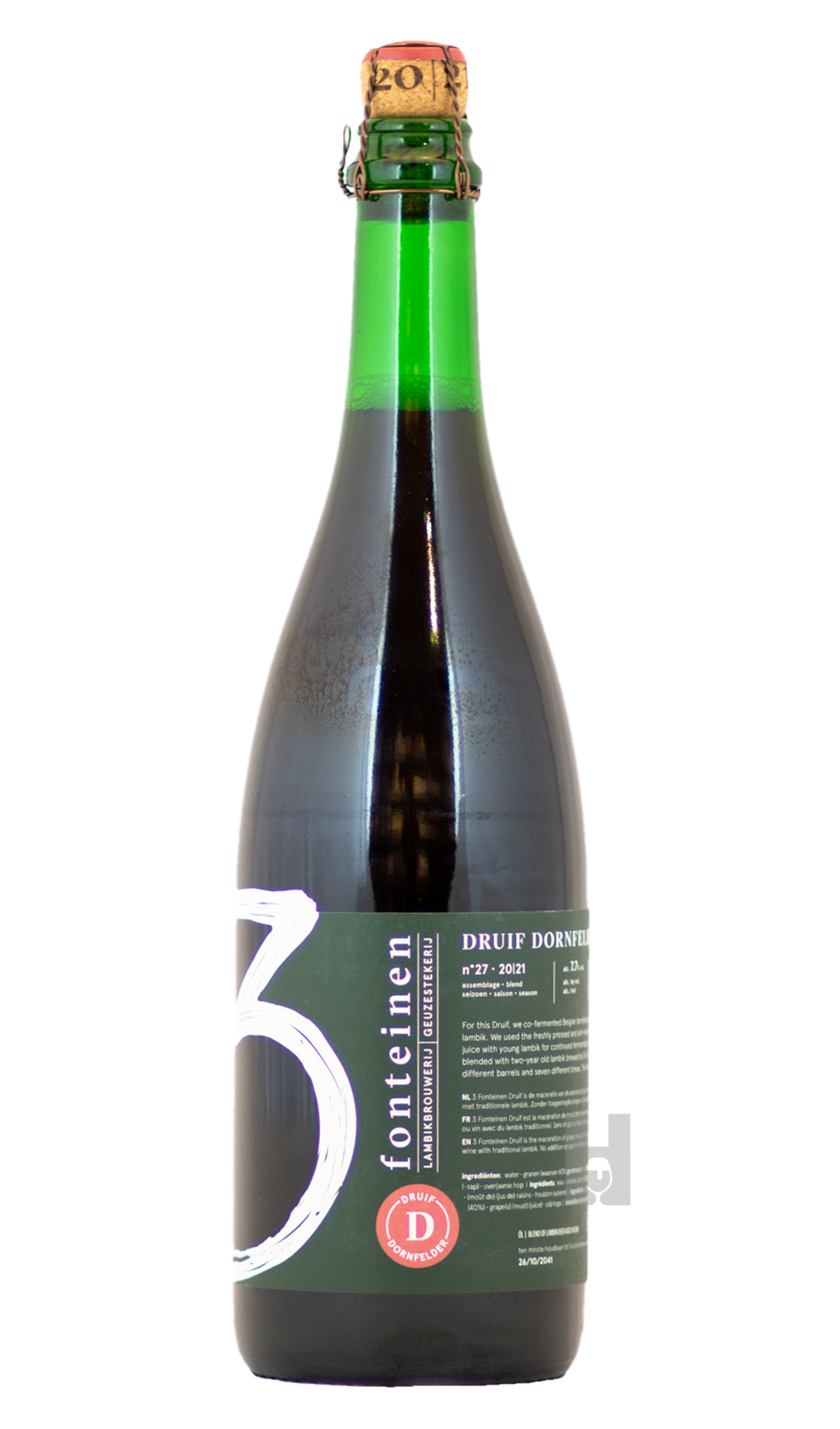 3 Fonteinen Druif Dornfelder (season 20|21) Blend No. 27