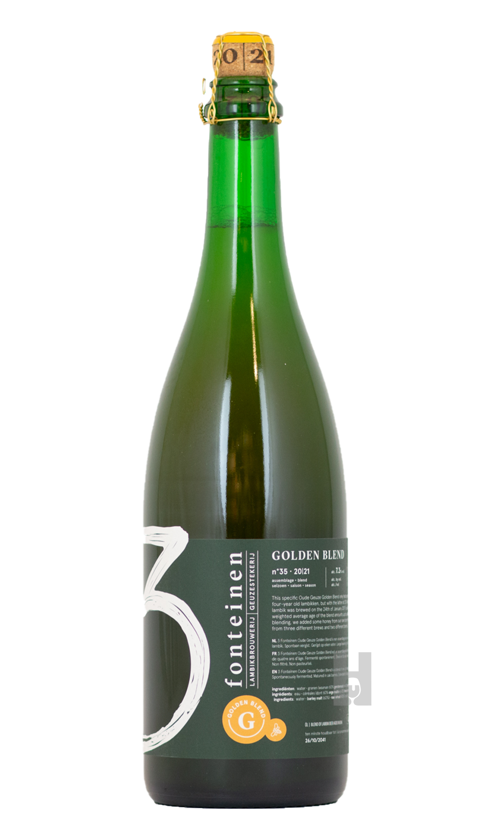 3 Fonteinen Oude Geuze Golden Blend Honing (season 20|21) Blend No. 35