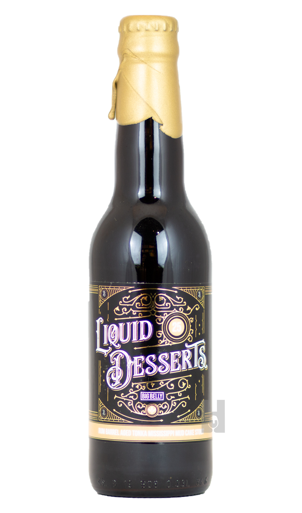 Big Belly Liquid Desserts 25 Rum Barrel Aged Tonka Mississippi Mud Cake Stout