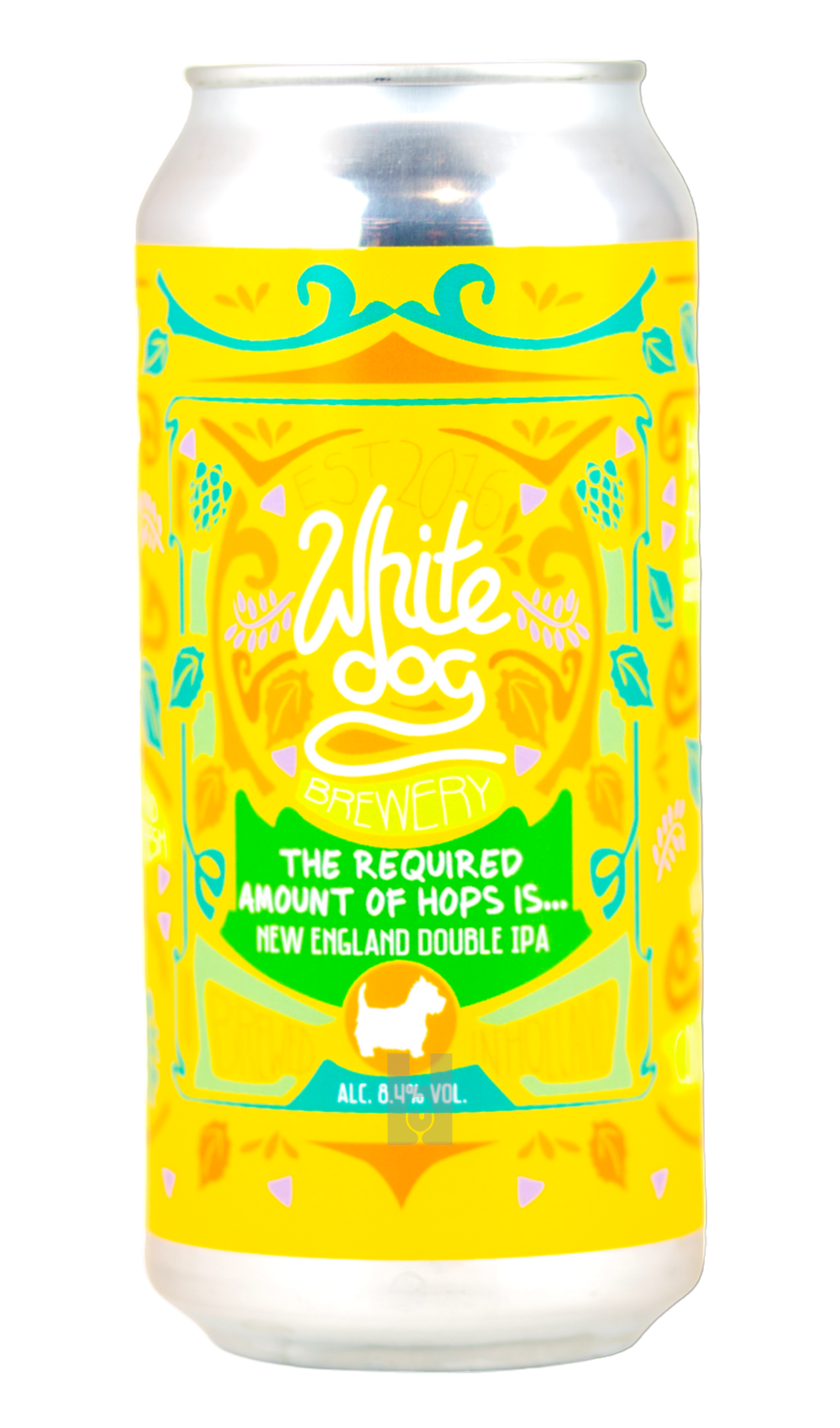 White Dog The Required Amount of Hops Is...
