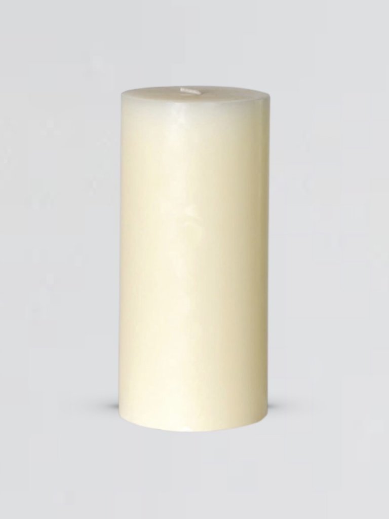 Cream Pillar Candle