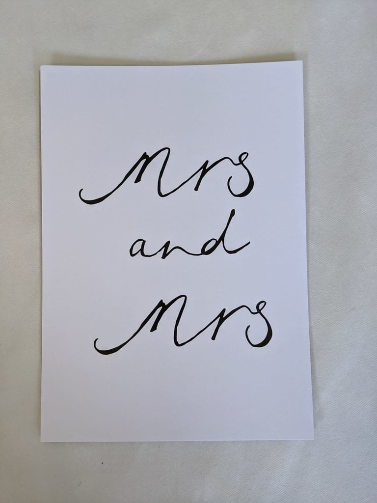 Mrs & Mrs Gift Card