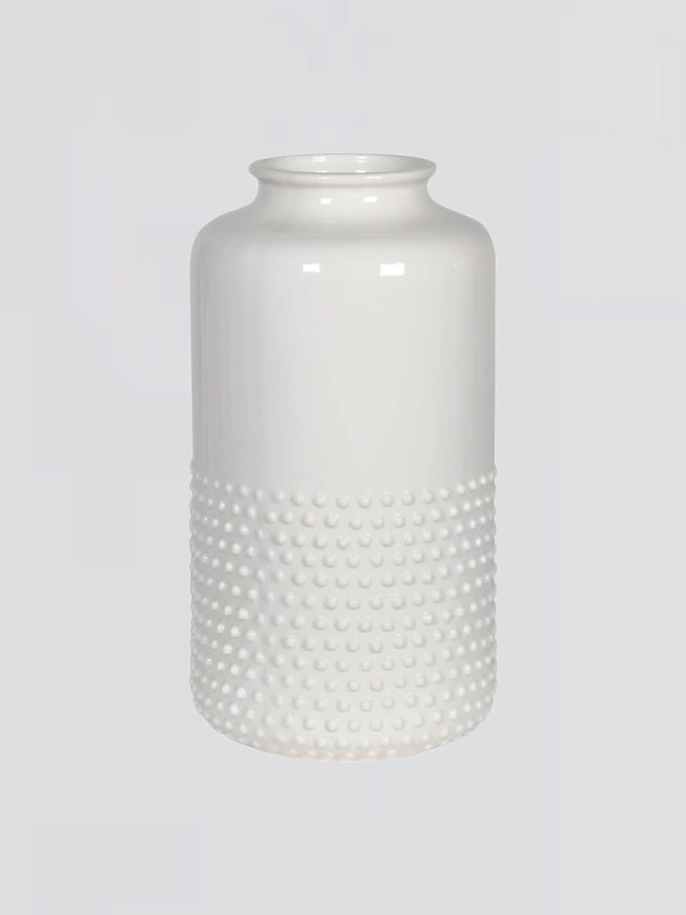 Bobble Ceramic Cream Vase