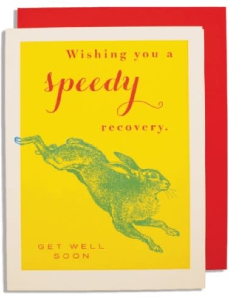 Speedy Recovery Greeting Card - Staples & Green