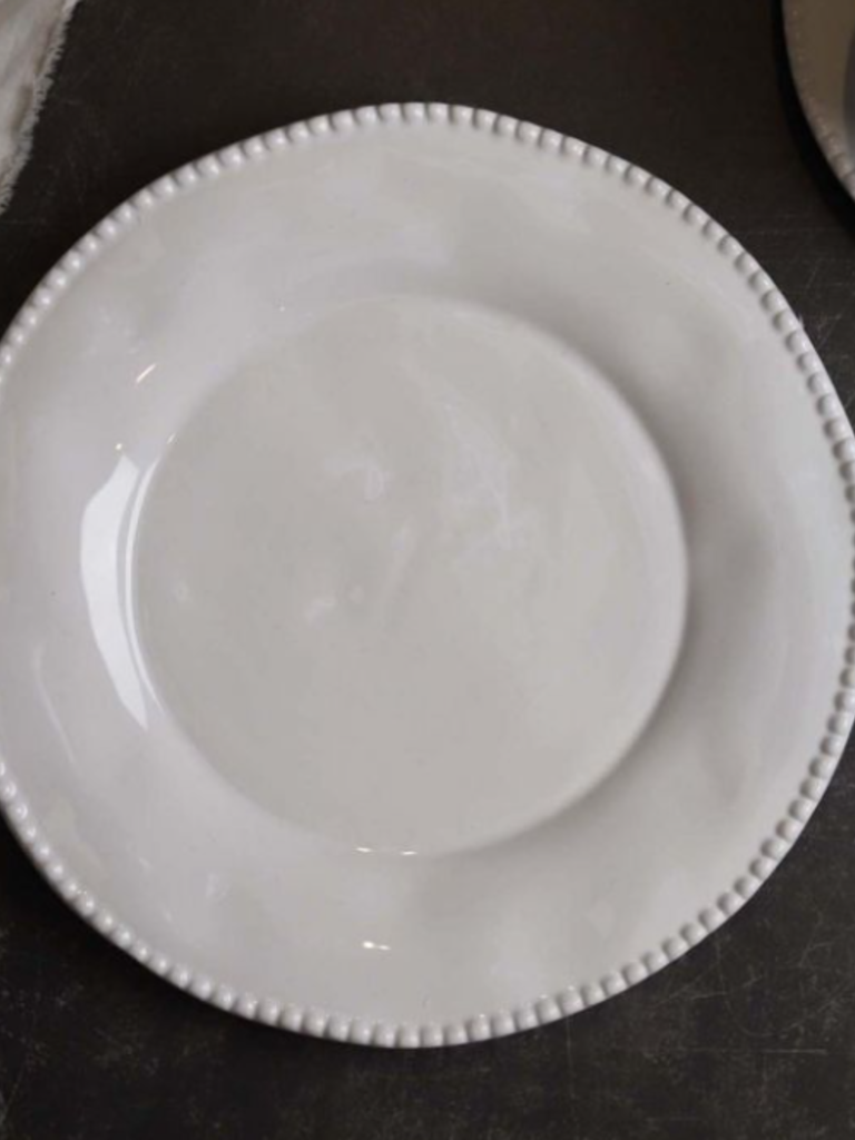 Ann Marie White Dinner Plate