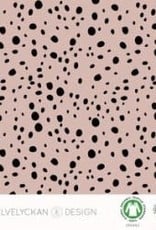 Elvelyckan Dots roze COUPON 1.20m