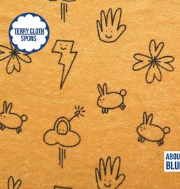 About Blue Fabrics Good vibes only  - Smilicons COUPON 1.20m