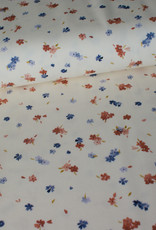 Family fabrics Floralmix White Jersey