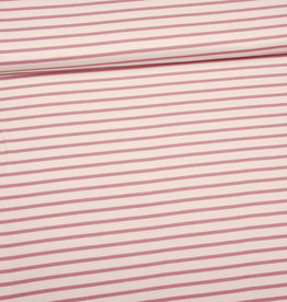 Editex Double layered knit stripes wit/lila