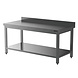 SIBERO OPRUIMING! RVS Werktafel - Met Onderblad – Met Opstand - Demontabel - 1800x700x850(h)mm - Met Bodemschap SIBERO OPRUIMING! RVS Werktafel - Met Onderblad – Met Opstand - Demontabel - 1800x700x850(h)mm - Met Bodemschap