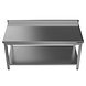 SIBERO OPRUIMING! RVS Werktafel - Met Onderblad – Met Opstand - Demontabel - 1800x700x850(h)mm - Met Bodemschap SIBERO OPRUIMING! RVS Werktafel - Met Onderblad – Met Opstand - Demontabel - 1800x700x850(h)mm - Met Bodemschap