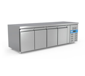 SIBERO Horeca Koelwerkbank | 4 Deurs | RVS | 616 Liter | Sibero | 2230x700x860(h)mm SIBERO Horeca Koelwerkbank | 4 Deurs | RVS | 616 Liter | Sibero | 2230x700x860(h)mm