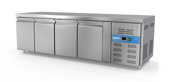 SIBERO Horeca Koelwerkbank | 4 Deurs | RVS | 616 Liter | Sibero | 2230x700x860(h)mm SIBERO Horeca Koelwerkbank | 4 Deurs | RVS | 616 Liter | Sibero | 2230x700x860(h)mm