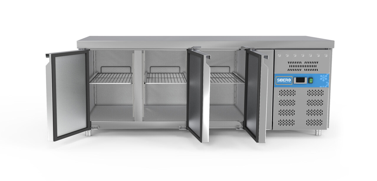 SIBERO Horeca Koelwerkbank | 3 Deurs | RVS | 465 Liter | Sibero | 1795x700x860(h)mm SIBERO Horeca Koelwerkbank | 3 Deurs | RVS | 465 Liter | Sibero | 1795x700x860(h)mm