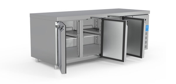SIBERO Horeca Koelwerkbank | 3 Deurs | RVS | 465 Liter | Sibero | 1795x700x860(h)mm SIBERO Horeca Koelwerkbank | 3 Deurs | RVS | 465 Liter | Sibero | 1795x700x860(h)mm