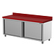 SIBERO OPRUIMING! Polyethylene Snijtafel Werktafel Met Schuifdeuren - RVS - 1800X700X850(h)mm - Polyethylene Werkkast Met Schuifdeuren SIBERO OPRUIMING! Polyethylene Snijtafel Werktafel Met Schuifdeuren - RVS - 1800X700X850(h)mm - Polyethylene Werkkast Met Schuifdeuren