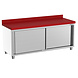 SIBERO OPRUIMING! Polyethylene Snijtafel Werktafel Met Schuifdeuren - RVS - 1800X700X850(h)mm - Polyethylene Werkkast Met Schuifdeuren SIBERO OPRUIMING! Polyethylene Snijtafel Werktafel Met Schuifdeuren - RVS - 1800X700X850(h)mm - Polyethylene Werkkast Met Schuifdeuren