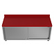 SIBERO OPRUIMING! Polyethylene Snijtafel Werktafel Met Schuifdeuren - RVS - 1800X700X850(h)mm - Polyethylene Werkkast Met Schuifdeuren SIBERO OPRUIMING! Polyethylene Snijtafel Werktafel Met Schuifdeuren - RVS - 1800X700X850(h)mm - Polyethylene Werkkast Met Schuifdeuren