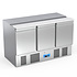 RVS Saladette - 3 Deur - Met RVS Top - 400 Liter - GN 4X1/1 - 1365X700X860(h)mm RVS Saladette - 3 Deur - Met RVS Top - 400 Liter - GN 4X1/1 - 1365X700X860(h)mm
