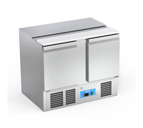 SIBERO RVS Saladette - 2 Deur - Met RVS Top - 302 Liter - XL Model  - GN 3X1/1 - 1045X700X860(h)mm SIBERO RVS Saladette - 2 Deur - Met RVS Top - 302 Liter - XL Model  - GN 3X1/1 - 1045X700X860(h)mm