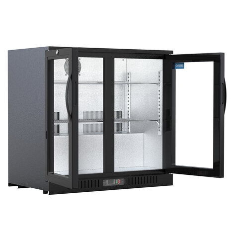 SIBERO 220L Bar Koelkast – Dubbele Glazen Klapdeuren – Stijlvolle en Energiezuinige Drankkoeling – Ideaal voor Horeca en Restaurants SIBERO 220L Bar Koelkast – Dubbele Glazen Klapdeuren – Stijlvolle en Energiezuinige Drankkoeling – Ideaal voor Horeca en Restaurants