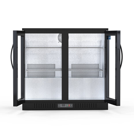 SIBERO 220L Bar Koelkast – Dubbele Glazen Klapdeuren – Stijlvolle en Energiezuinige Drankkoeling – Ideaal voor Horeca en Restaurants SIBERO 220L Bar Koelkast – Dubbele Glazen Klapdeuren – Stijlvolle en Energiezuinige Drankkoeling – Ideaal voor Horeca en Restaurants