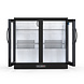 Sibero Horeca Bar Koelkast - Dubbel Deur - Zwart - Glas Deur - 220 Liter - Display Koeling - Drank Koelkast - 900x530x835(h)mm Sibero Horeca Bar Koelkast - Dubbel Deur - Zwart - Glas Deur - 220 Liter - Display Koeling - Drank Koelkast - 900x530x835(h)mm