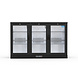 Sibero Horeca Bar Koelkast - 3 Deuren - Zwart - Glas Deur - 320 Liter - Display Koeling - Drank Koelkast - 1350x530x835(h)mm Sibero Horeca Bar Koelkast - 3 Deuren - Zwart - Glas Deur - 320 Liter - Display Koeling - Drank Koelkast - 1350x530x835(h)mm
