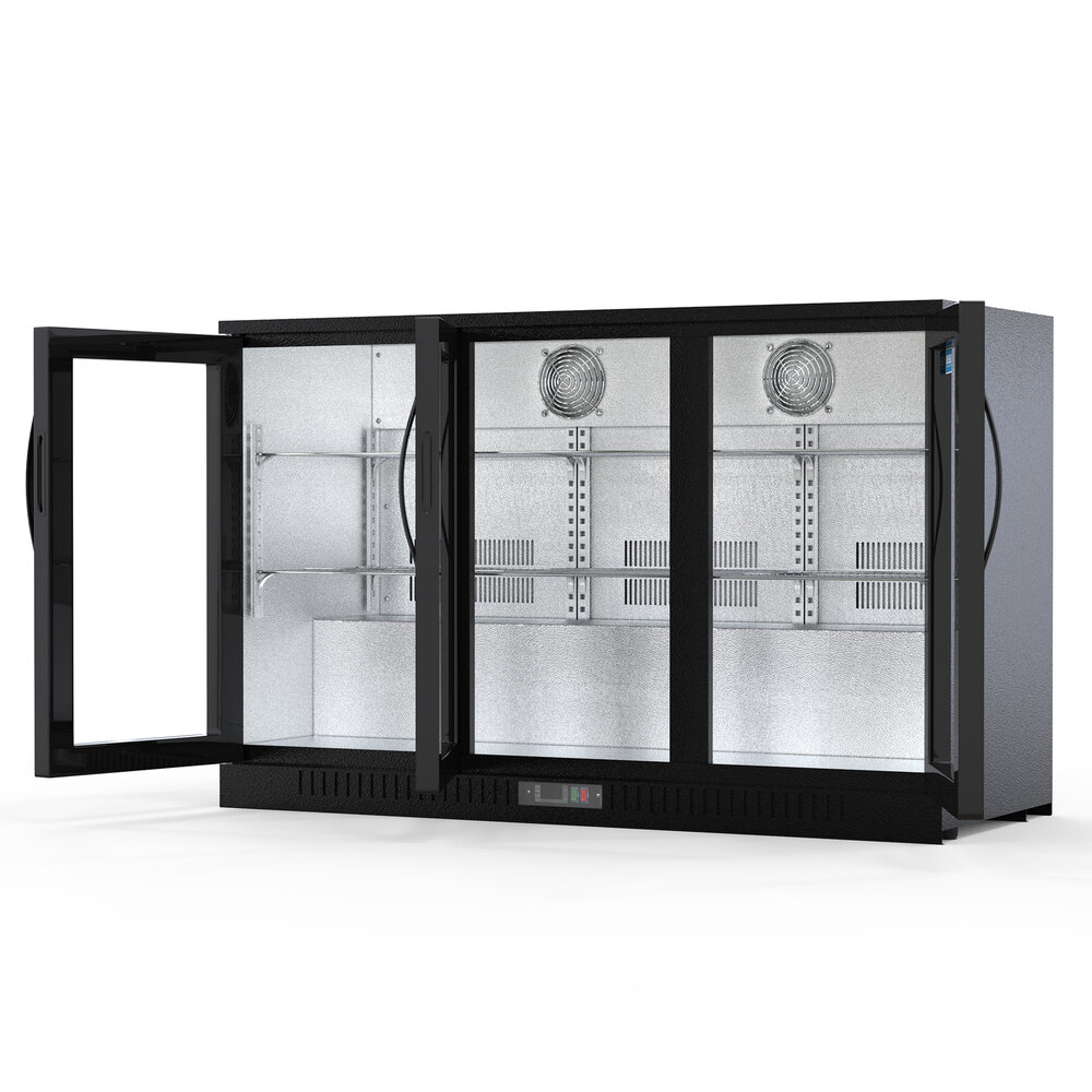 SIBERO 320L Bar Koelkast – Stijlvolle Horeca Koeling met 3 Glazen Klapdeuren – Energiezuinige en Ruime Drankkoeling SIBERO 320L Bar Koelkast – Stijlvolle Horeca Koeling met 3 Glazen Klapdeuren – Energiezuinige en Ruime Drankkoeling