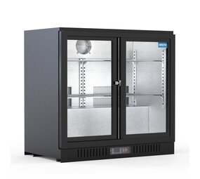 SIBERO 220L Bar Koelkast – 2 Glazen Schuifdeuren – Zwart – Compacte Horeca Drankkoeling SIBERO 220L Bar Koelkast – 2 Glazen Schuifdeuren – Zwart – Compacte Horeca Drankkoeling