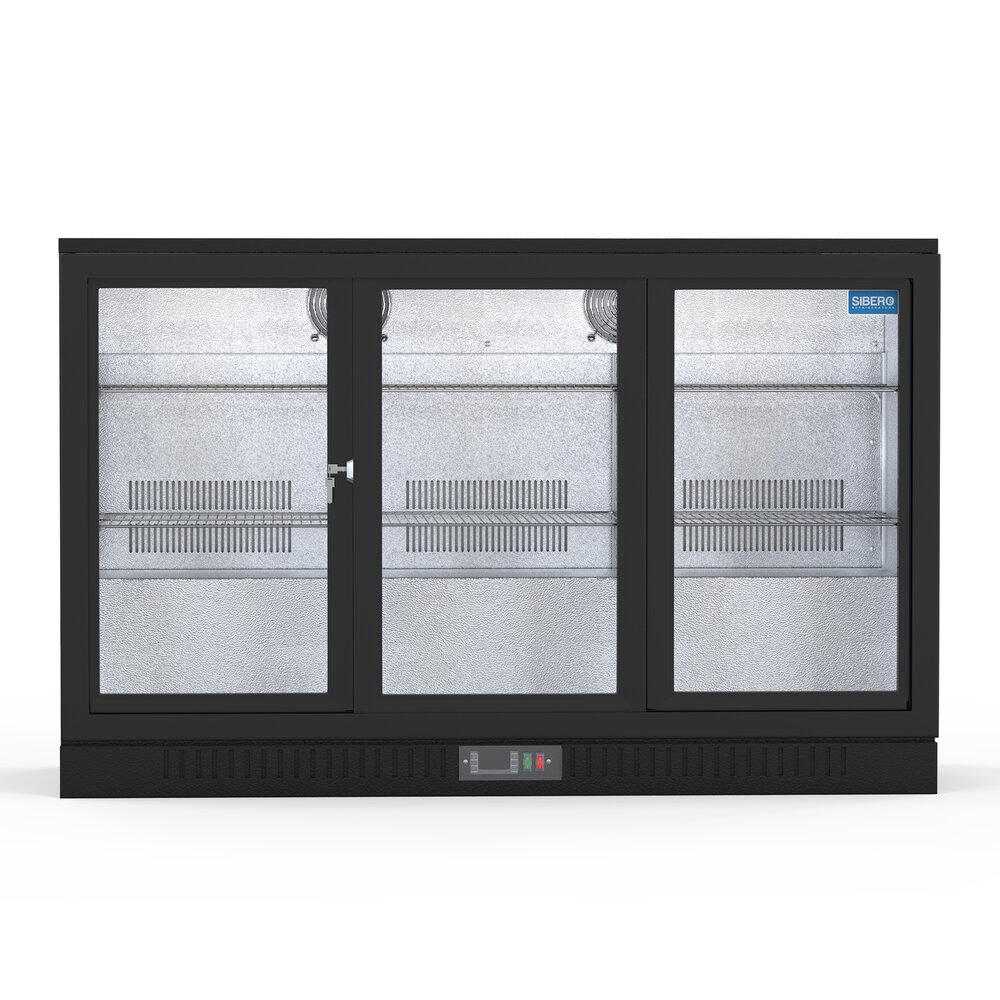 SIBERO 330L Bar Koelkast – Grote Horeca Drankkoeling met 3 Glazen Schuifdeuren – Energiezuinige Professionele Koelkast SIBERO 330L Bar Koelkast – Grote Horeca Drankkoeling met 3 Glazen Schuifdeuren – Energiezuinige Professionele Koelkast