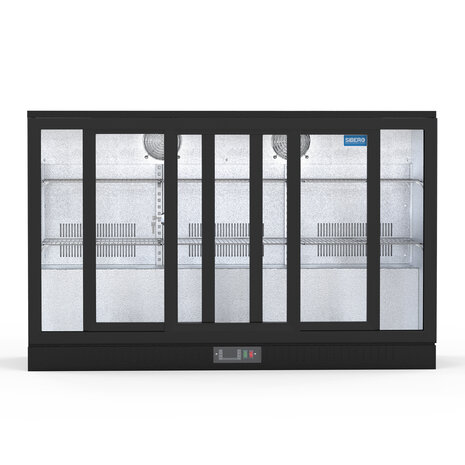 SIBERO 330L Bar Koelkast – Grote Horeca Drankkoeling met 3 Glazen Schuifdeuren – Energiezuinige Professionele Koelkast SIBERO 330L Bar Koelkast – Grote Horeca Drankkoeling met 3 Glazen Schuifdeuren – Energiezuinige Professionele Koelkast