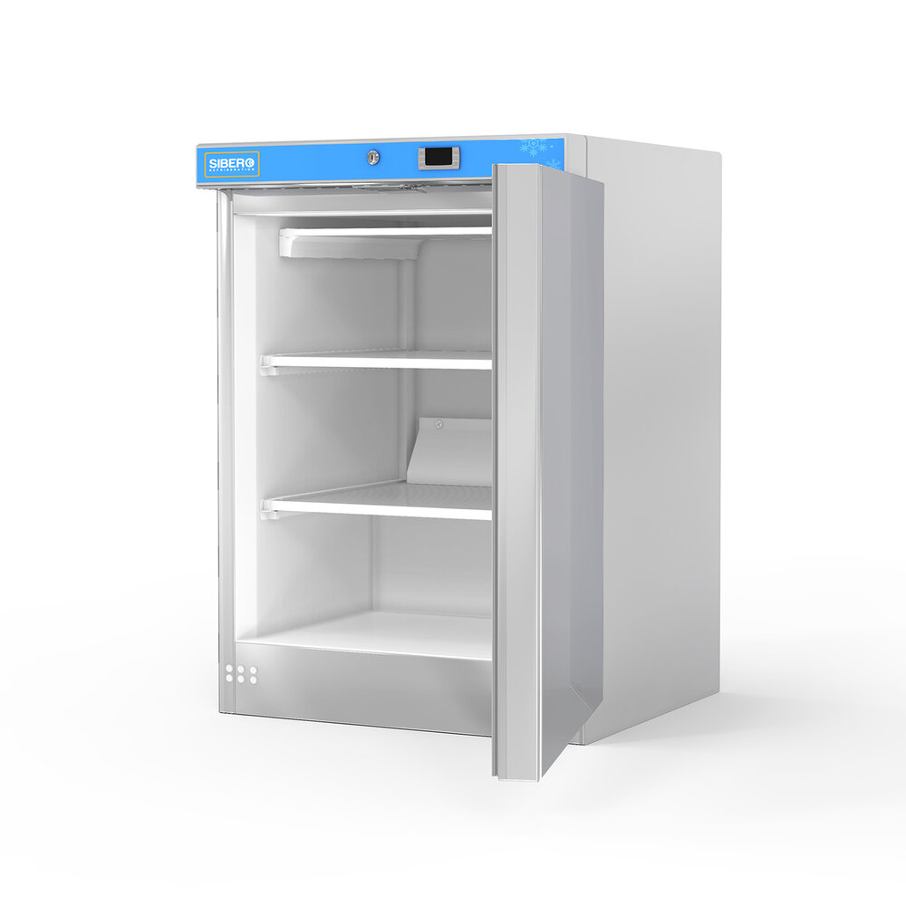 SIBERO RVS Vrieskast - 1 Deur - 200 Liter - 600X615X870(h)mm SIBERO RVS Vrieskast - 1 Deur - 200 Liter - 600X615X870(h)mm