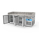 Sibero Pizzawerkbank - 3 Deuren - 456 Liter - 2025X800X1000(h)mm Sibero Pizzawerkbank - 3 Deuren - 456 Liter - 2025X800X1000(h)mm