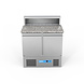 Sibero Pizzawerkbank Met Vitrine - 2 Deuren - 257 Liter - 900X700X1100(h)mm Sibero Pizzawerkbank Met Vitrine - 2 Deuren - 257 Liter - 900X700X1100(h)mm