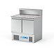Sibero Pizzawerkbank Met Vitrine - 2 Deuren - 257 Liter - 900X700X1100(h)mm Sibero Pizzawerkbank Met Vitrine - 2 Deuren - 257 Liter - 900X700X1100(h)mm