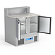 Sibero Pizzawerkbank Met Vitrine - 2 Deuren - 257 Liter - 900X700X1100(h)mm Sibero Pizzawerkbank Met Vitrine - 2 Deuren - 257 Liter - 900X700X1100(h)mm