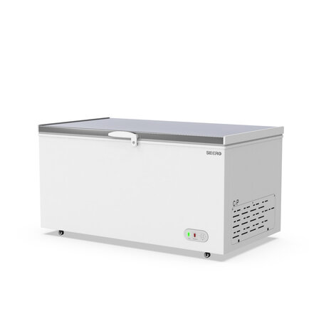 SIBERO RVS Vrieskist 550L – Professionele Horeca Diepvrieskist – RVS Deksel – 1530×765×840 mm