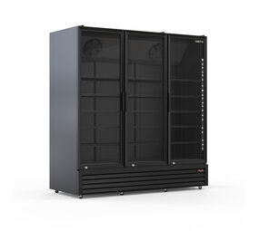 SIBERO 3-Deurs Horeca Koelkast 1500L – Zwart/Zwart – Glasdeuren SIBERO 3-Deurs Horeca Koelkast 1500L – Zwart/Zwart – Glasdeuren