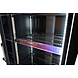 SIBERO Zwarte Horeca Koelkast 380 Liter met Glasdeur en Blauwe LED – Digitaal Temperatuurdisplay