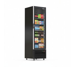 SIBERO Display Koelkast 380L – Zwart – Glasdeur SIBERO Display Koelkast 380L – Zwart – Glasdeur