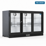 SIBERO 330L Bar Koelkast – 3 Glazen Schuifdeuren – Zwart – Horeca Koeling voor Dranken en Bier SIBERO 330L Bar Koelkast – 3 Glazen Schuifdeuren – Zwart – Horeca Koeling voor Dranken en Bier