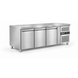 SIBERO RVS Koelwerkbank 3-Deurs – 465 Liter – Werkblad 1795 x 700 mm – Dixell-Thermostaat – Professionele Horeca